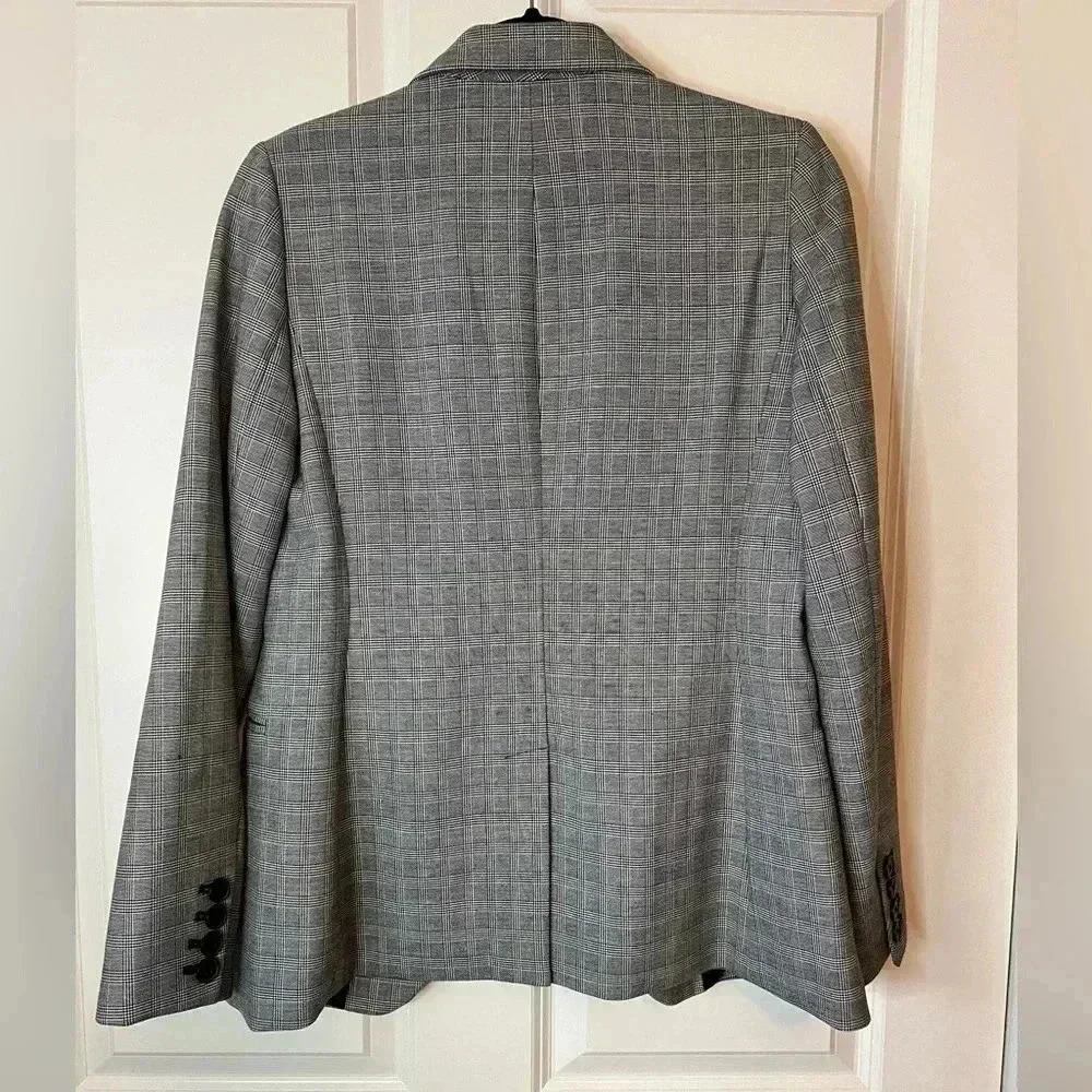 Gap Glen Plaid Black Blazer - Picture 3 of 11